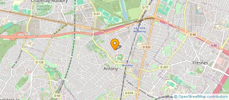 localisation de l'entreprise ANTONY BLUES à ANTONY