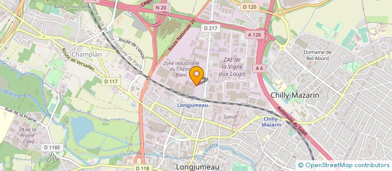 localisation de l'entreprise ANTONY COURSES EXPRESS à CHAMPLAN