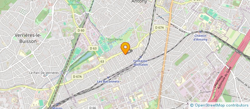 localisation de l'entreprise ANTONY DANSE SPORTIVE à ANTONY