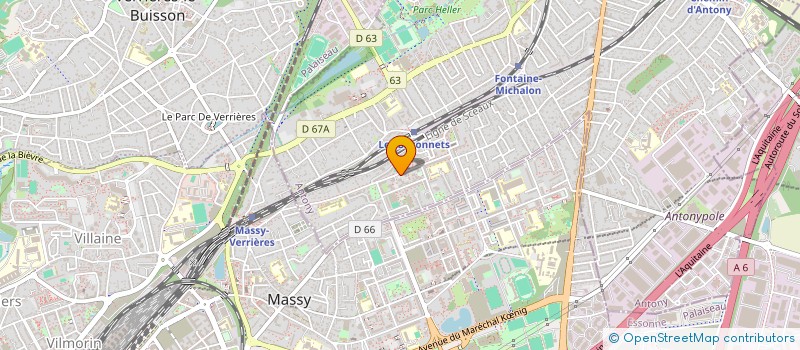 localisation de l'entreprise ANTONY ELITE PETANQUE 92 à ANTONY