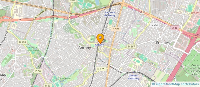 localisation de l'entreprise ANTONY FLEURS à ANTONY