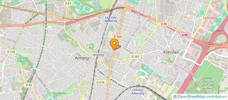 localisation de l'entreprise ANTONY GESTION IMMOBILIERE à ANTONY