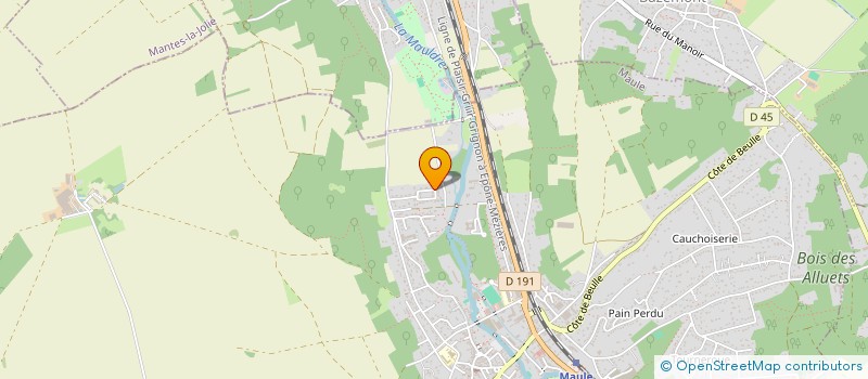 localisation de l'entreprise ANTONY PARC  MAULE