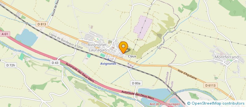 localisation de l'entreprise ANTONY PEINTURE  AVIGNONET-LAURAGAIS