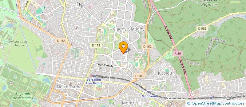 localisation de l'entreprise ANTONY PRESTIGE VTC à VERSAILLES