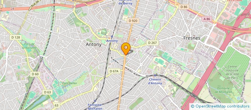 localisation de l'entreprise ANTONY PROTECTION A.P. à ANTONY