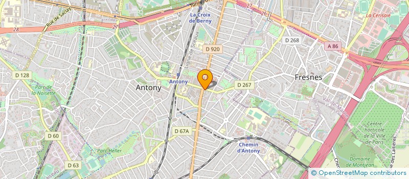 localisation de l'entreprise ANTONY SHOP à ANTONY