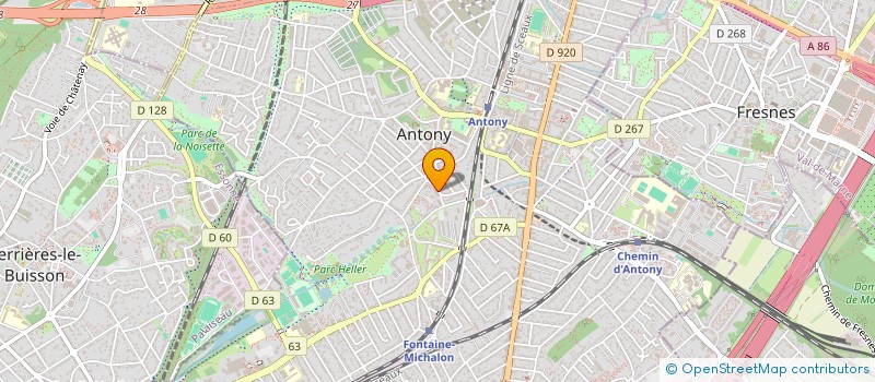 localisation de l'entreprise ANTONY SOLEIL à ANTONY