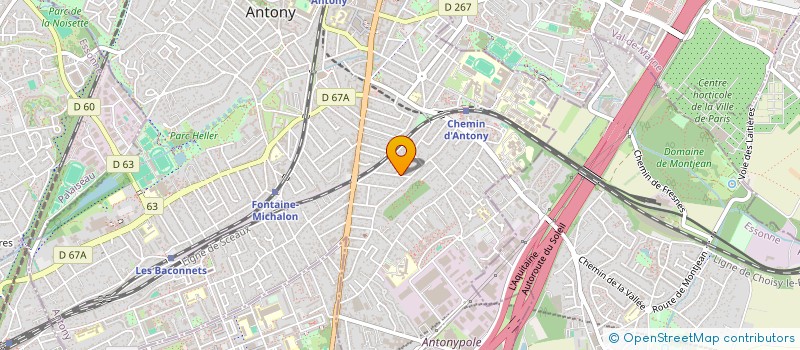 localisation de l'entreprise ANTONY SPORT FOOTBALL à ANTONY