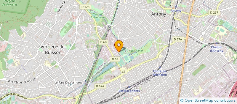 localisation de l'entreprise ANTONY SPORTS ESCRIME à ANTONY