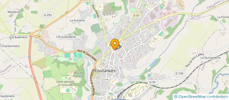 localisation de l'entreprise ANTONY VESQUE IMMOBILIER  COUTANCES