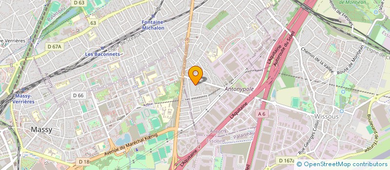 localisation de l'entreprise ANTONYA à ANTONY