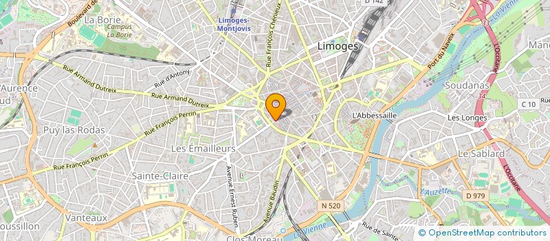 localisation de l'entreprise ANTOR  LIMOGES
