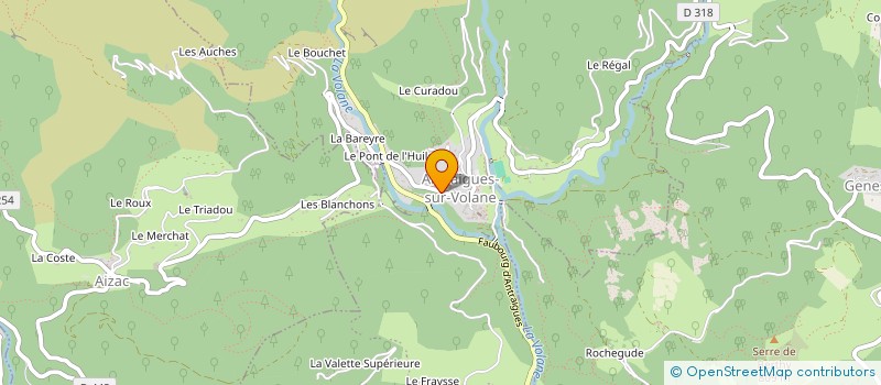 localisation de l'entreprise ANTRAIGUES PETANQUE AMITIE  VALLEES-D'ANTRAIGUES-ASPERJOC