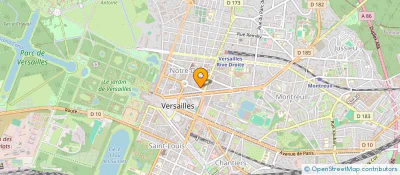 localisation de l'entreprise ANTRANIK à VERSAILLES