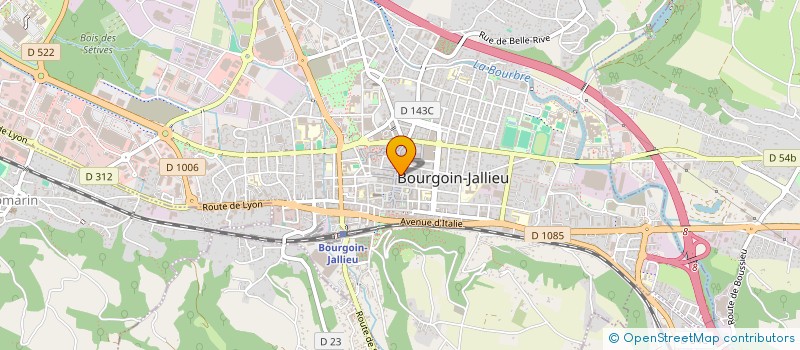 localisation de l'entreprise ANTRAS  BOURGOIN-JALLIEU