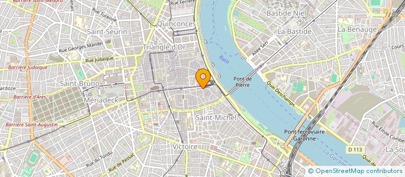 localisation de l'entreprise ANTROPOLOGIA à BORDEAUX