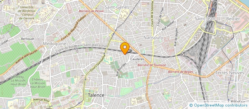 localisation de l'entreprise ANTSA 1 SARL  TALENCE