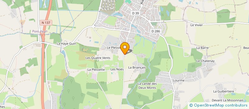 localisation de l'entreprise ANTSAN à ORGERES