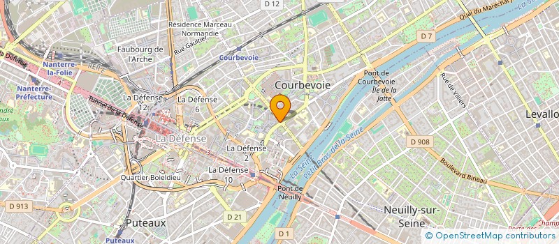 localisation de l'entreprise ANTSOL 6  COURBEVOIE