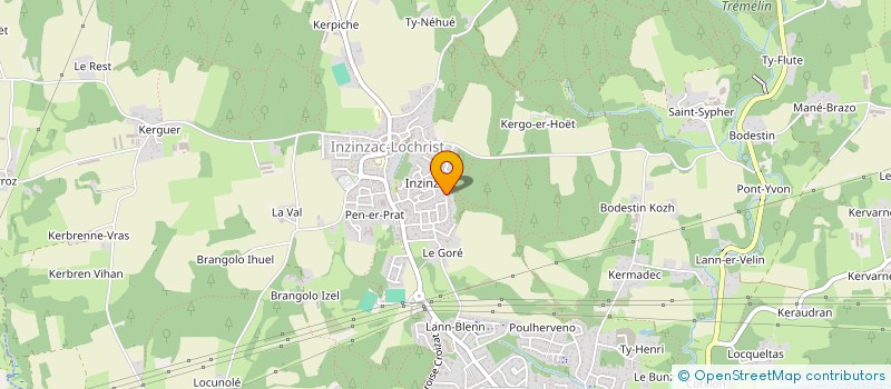 localisation de l'entreprise ANTUNES ARCHITECTURE  INZINZAC-LOCHRIST