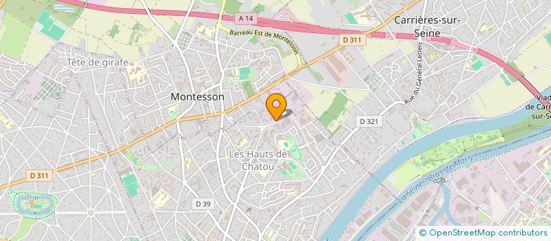 localisation de l'entreprise ANTUNES NETTOYAGE  CHATOU