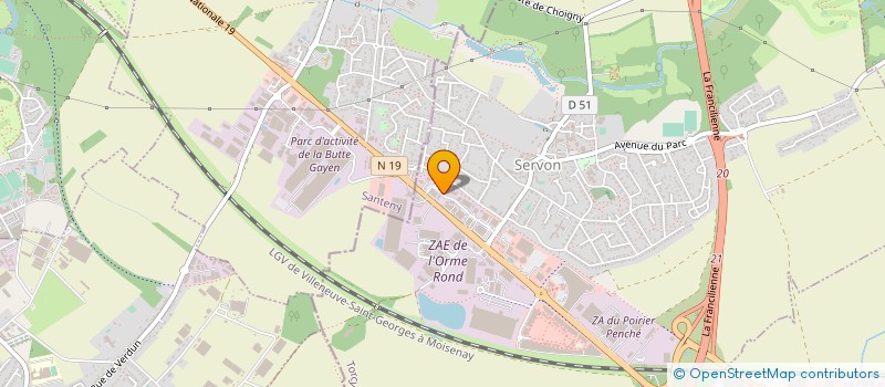 localisation de l'entreprise ANTUNES SAS à SERVON