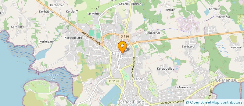 localisation de l'entreprise ANTWANNEG  CARNAC