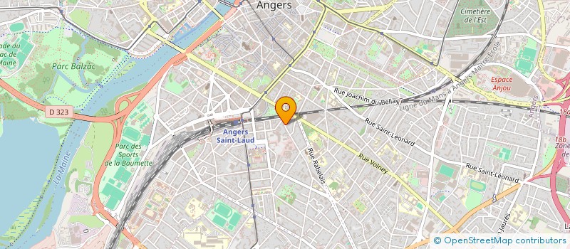 localisation de l'entreprise ANTYA à ANGERS