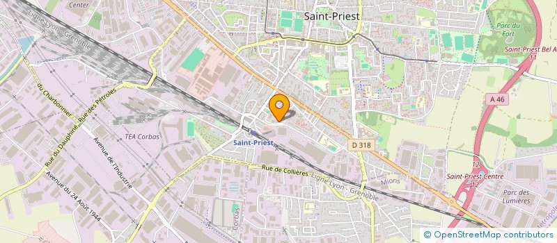 localisation de l'entreprise ANTZLAB  SAINT-PRIEST