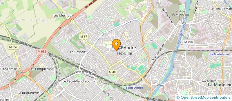 localisation de l'entreprise ANV IMMOBILIER 2023  SAINT-ANDRE-LEZ-LILLE