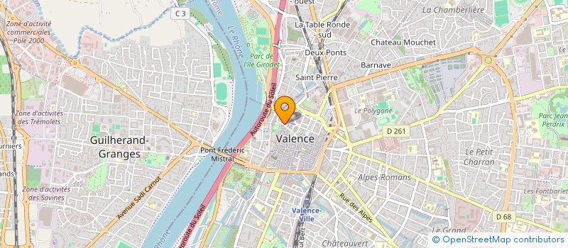 localisation de l'entreprise ANV26  VALENCE