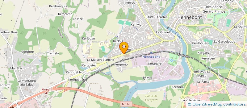 localisation de l'entreprise ANVAJO  HENNEBONT