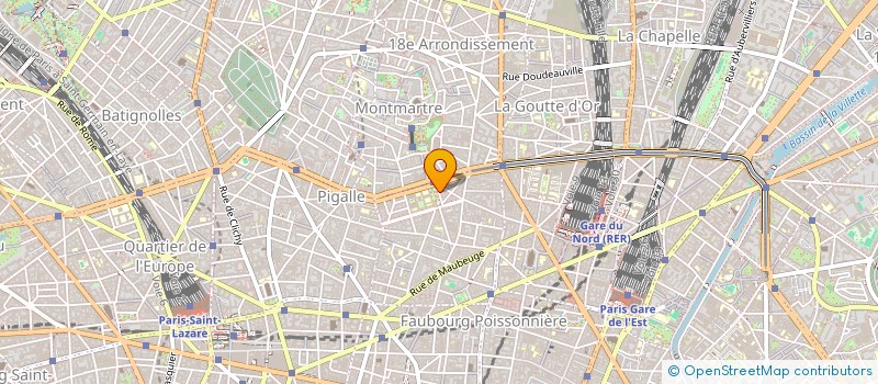 localisation de l'entreprise ANVERS COIFFURE MICHEL ET GASTON  PARIS