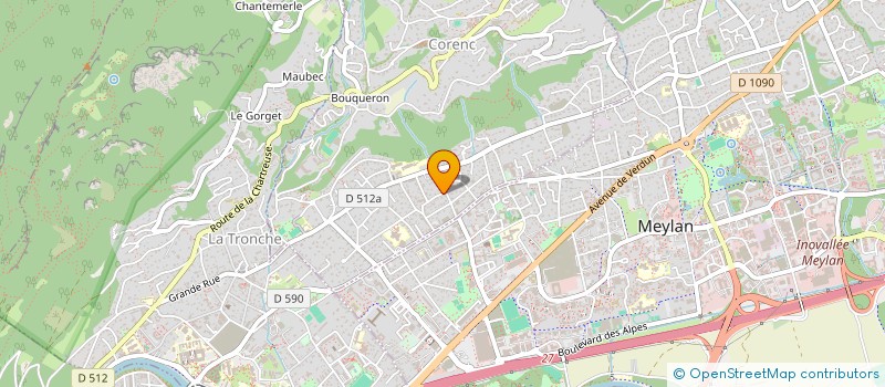 localisation de l'entreprise ANVI 2 CORENC  CORENC