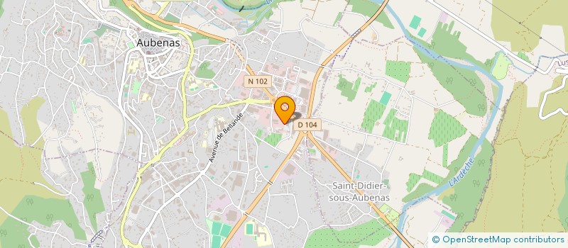 localisation de l'entreprise ANVI CUISINES à AUBENAS