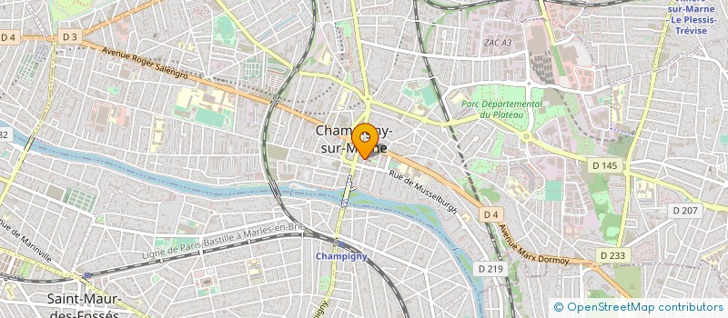 localisation de l'entreprise ANVIG à CHAMPIGNY-SUR-MARNE