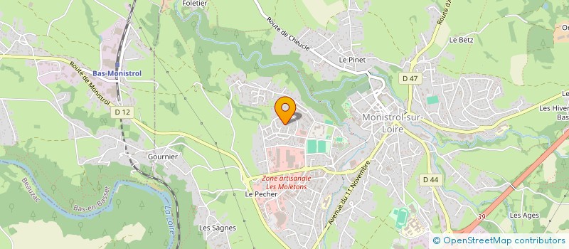 localisation de l'entreprise ANVILIN  MONISTROL-SUR-LOIRE