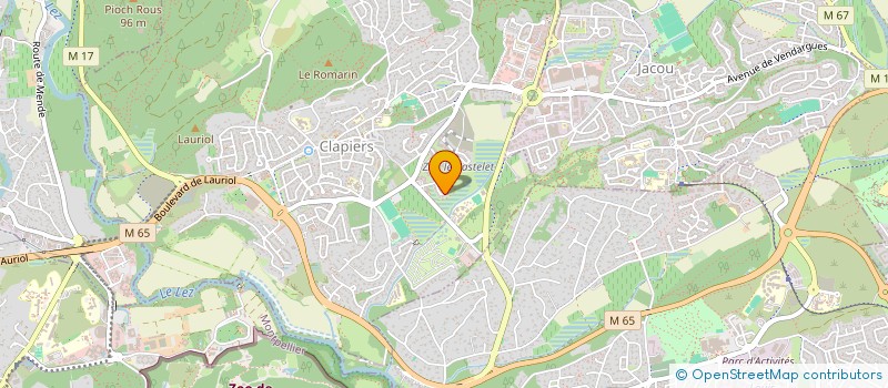 localisation de l'entreprise ANVM IMMOBILIER  CLAPIERS