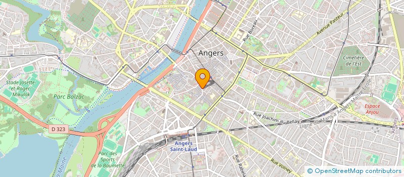 localisation de l'entreprise ANVOL 10 à ANGERS