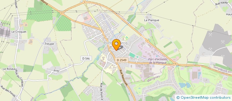 localisation de l'entreprise ANVOLIA 59 à PONT-A-MARCQ