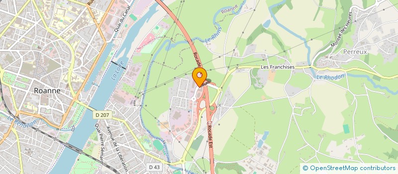 localisation de l'entreprise ANY CONCEPT  ROANNE