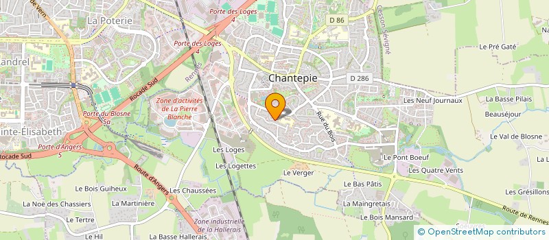 localisation de l'entreprise ANY LOC  CHANTEPIE