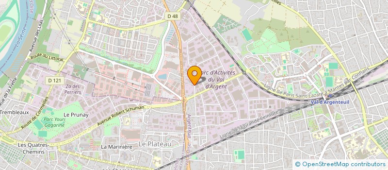 localisation de l'entreprise ANY NET à ARGENTEUIL