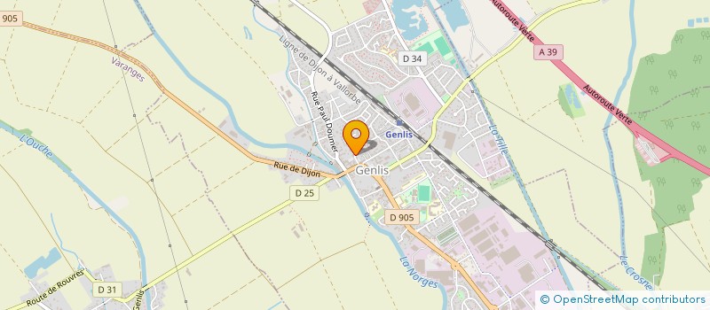 localisation de l'entreprise ANYA à GENLIS