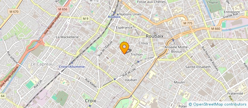 localisation de l'entreprise ANYA IMMOBILIER  ROUBAIX