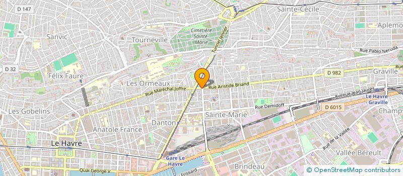 localisation de l'entreprise ANYANG à LE HAVRE