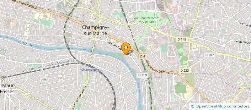 localisation de l'entreprise ANYPRO à CHAMPIGNY-SUR-MARNE