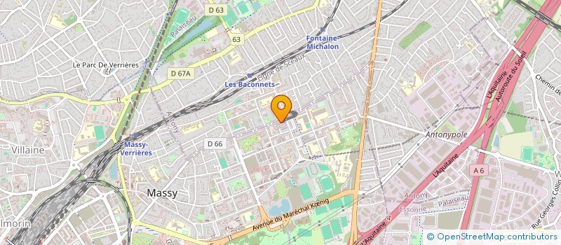 localisation de l'entreprise ANYTRANS à MASSY