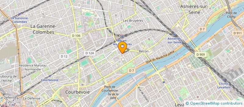localisation de l'entreprise ANYU à COURBEVOIE
